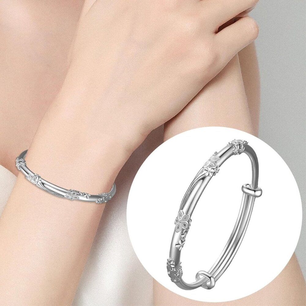 Versatile Sterling Silver Adjustable Bangle Brace… - image 3